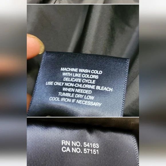 Tommy Hilfiger Men's Shiny Quilted Black Puffer Jacket With Logo SZ M - Picture 5 of 15